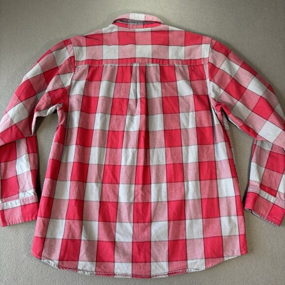 Dixxon Flannel Shirt Men XL Red Gray Plaid Fuego FR Flannel Flame Resistant Work - Picture 15 of 16